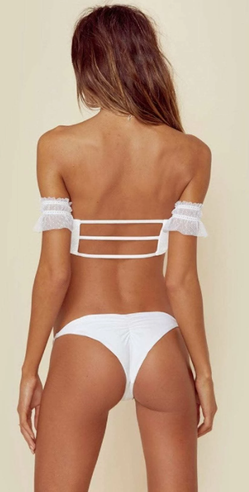 Blue Life Magnolia Skimpy Bikini Bottom In White 458-9262 3 Blue Life Magnolia Skimpy Bikini Bottom In White 458-9262