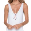 Malai Cock A Hoop One Piece In White OP0104-WHT -Sunflair Verkäufe malai 2018 OP104