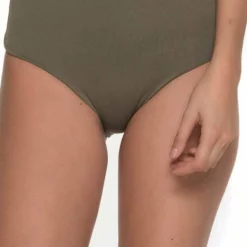 Malai Must Fishbone High Waist Bottom In Army Green B00371-ARMY 8 Malai Must Fishbone High Waist Bottom In Army Green B00371-ARMY -Sunflair Verkäufe malai green bottom371