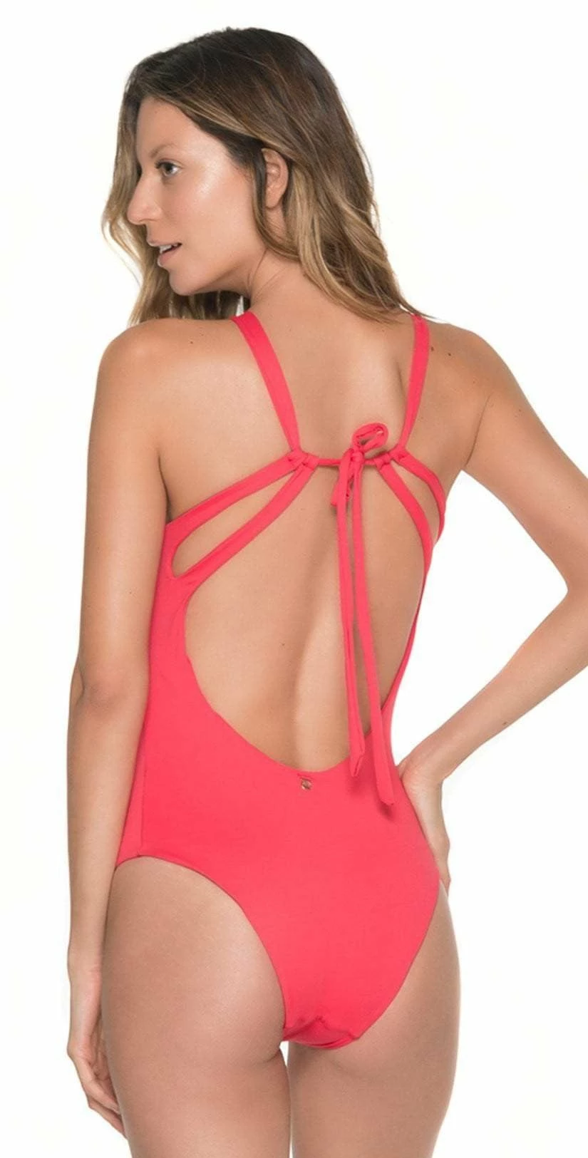 Malai High Neck One Piece In Cherry OP0092 4 Malai High Neck One Piece In Cherry OP0092 – Bild 2