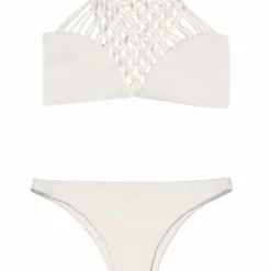 Mikoh Lanikai High Neck Halter Top In Bone 1LNK16-SOLBON