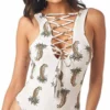 Montce DA Cheetah Repeat Lace-Up One Piece In Cream -Sunflair Verkäufe montceMontce 1922 Cream Leopard Lace Up Denise Austin One Piece 1024x1024 3f5e349c 2d30 497e 8f4d 349b0cc11fb8