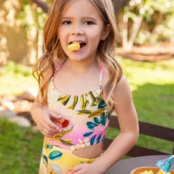 PQ Swim Girls Oasis Cut Out One Piece