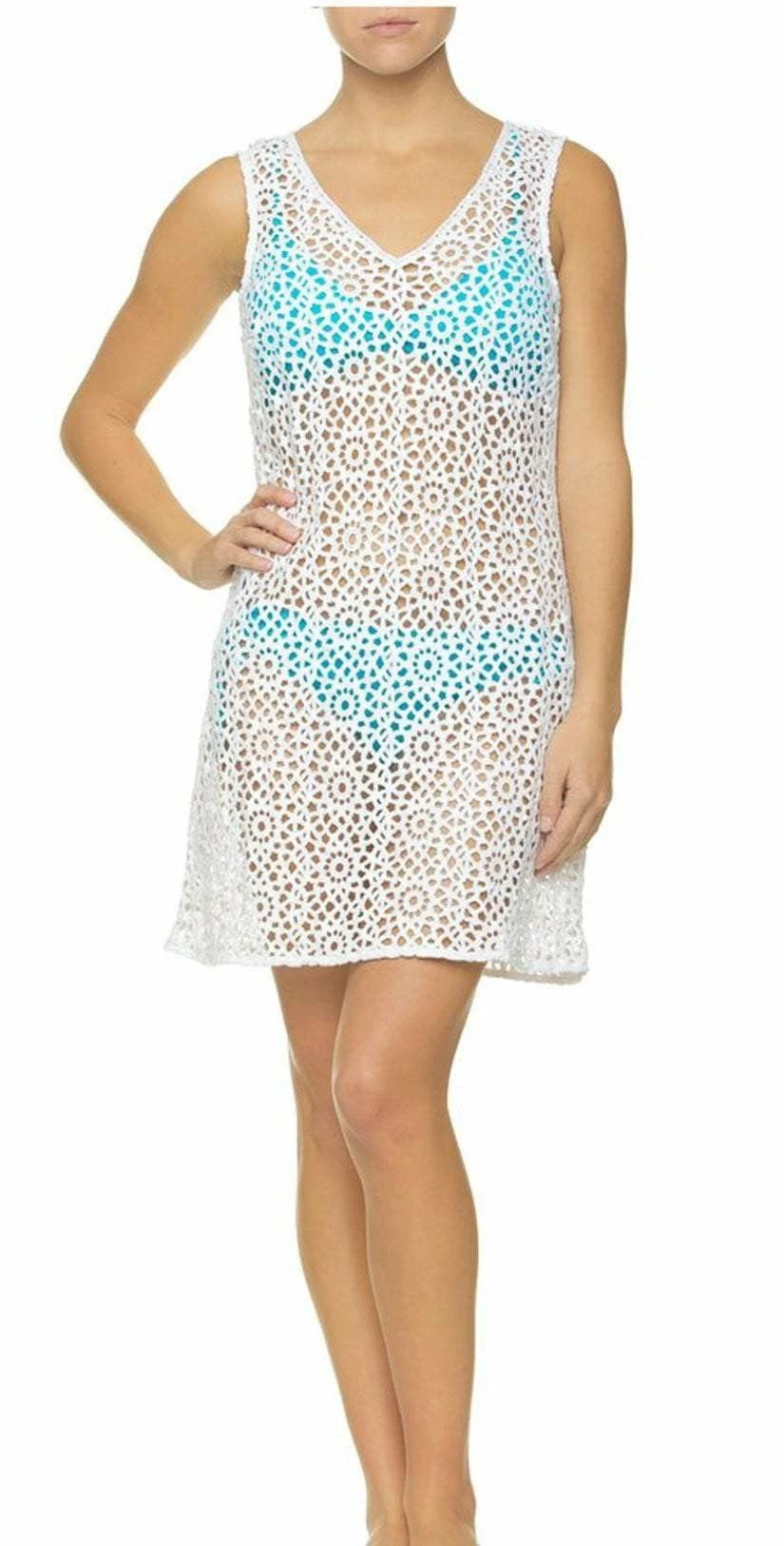 Helen Jon Sleeveless Dress In White HJ10-0732 WTS 3 Helen Jon Sleeveless Dress In White HJ10-0732 WTS