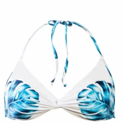 PilyQ Wailea Kai Twist Halter Bikini Top -Sunflair Verkäufe pilyqR18 FLAT 02 WAI 159H