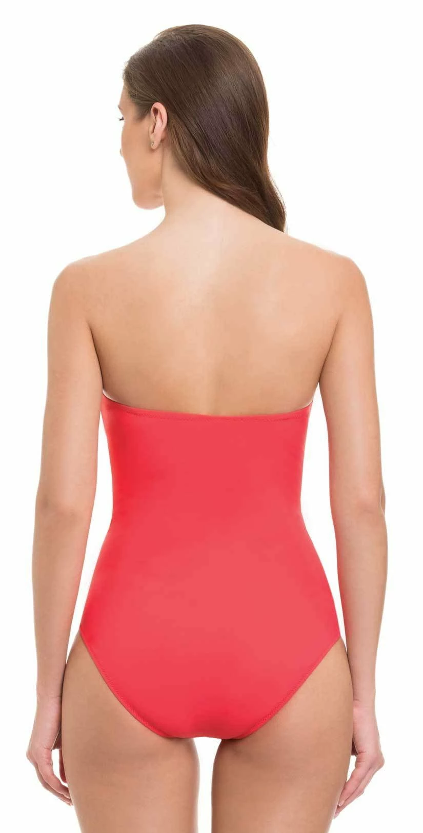 Profile By Gottex Cross Bandeau One Piece In Coral E837-2D04-611 4 Profile By Gottex Cross Bandeau One Piece In Coral E837-2D04-611 – Bild 2