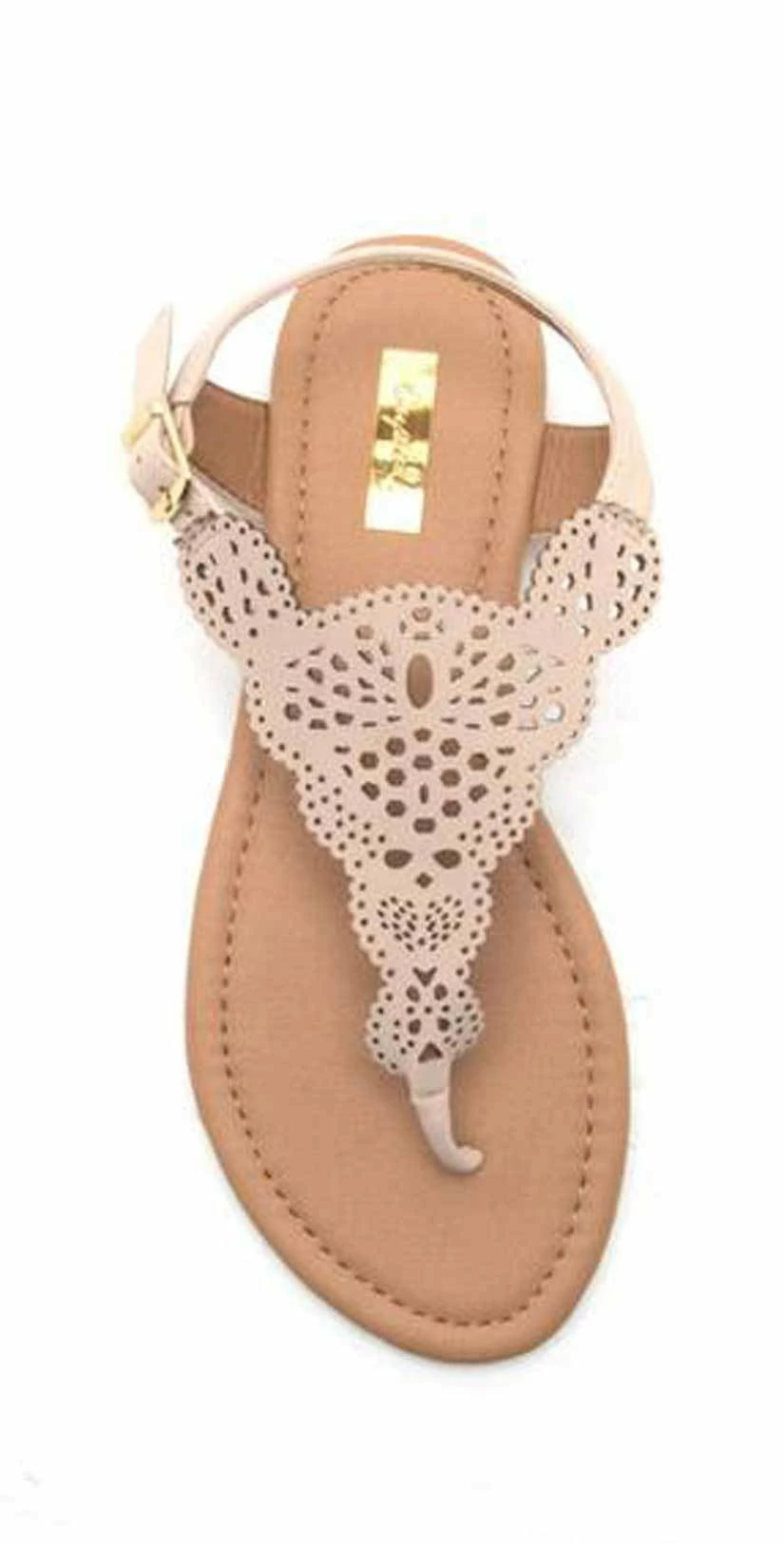 Qupid Shoes Archer Cut Out Sandal In Nude ARCHER-207X NUDE 3 Qupid Shoes Archer Cut Out Sandal In Nude ARCHER-207X NUDE