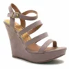 Qupid Shoes Glory Strappy Wedge Sandal In Taupe GLORY-179X TAUPE -Sunflair Verkäufe qupid shoes 2018 GLORY 179X TAUPE SUEDE PU 1 grande 962ec5a9 be76 4f5e b7be 0f489514c3aa