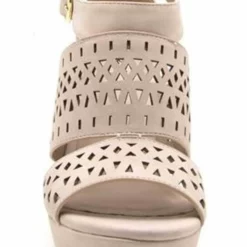 Qupid Shoes Lena Perforated Strappy Wedge In Nude LENA-619 NUDE -Sunflair Verkäufe qupid shoes 2018 LENA 619 NUDE NUBUCK PU 4 grande f9c88a85 618d 4cef ac70 261a0eac0d12