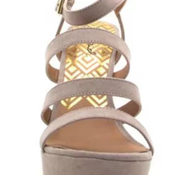 Qupid Shoes Glory Strappy Wedge Sandal In Taupe GLORY-179X TAUPE -Sunflair Verkäufe qupid shoes 2018GLORY 179X TAUPE SUEDE PU 4 grande 21a062f4 a3b8 42ae a0fb a2fcf3b402b4