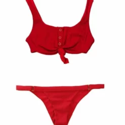 Beach Bunny Rib Tide Knot Top In Red B17125T0-REDD -Sunflair Verkäufe rib tide b17125t0 b17125b2 red ps 10