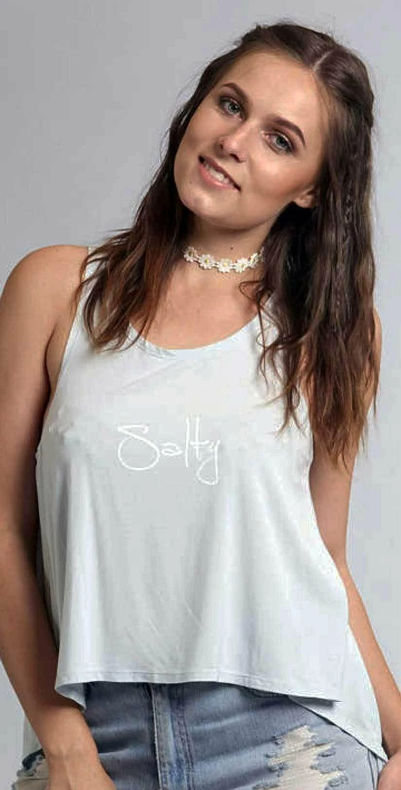 Ete Apparel Salty Tank Top In Light Blue 1-10-SALTY-17-P 4 Ete Apparel Salty Tank Top In Light Blue 1-10-SALTY-17-P – Bild 2