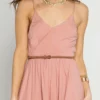 She + Sky Cami Romper With Lace Hem Line In Dusty Rose SL4120 -Sunflair Verkäufe she and sky 2018SL4120 Color 39