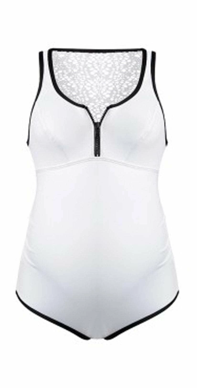 Cache Coeur Maternity Sydney One Piece In White BM179-WHT 5 Cache Coeur Maternity Sydney One Piece In White BM179-WHT – Bild 3