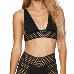 Beach Bunny Hayden High Waist Bottom In Black -Sunflair Verkäufe top and bottom Hayden Long Line