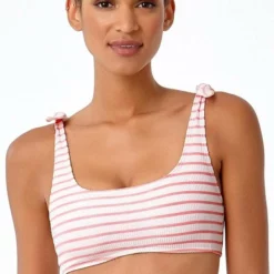 Anne Cole Studio Coral And White Striped Bikini Top 11 Anne Cole Studio Coral And White Striped Bikini Top -Sunflair Verkäufe top only18ST13602 18SB32202 COR 528