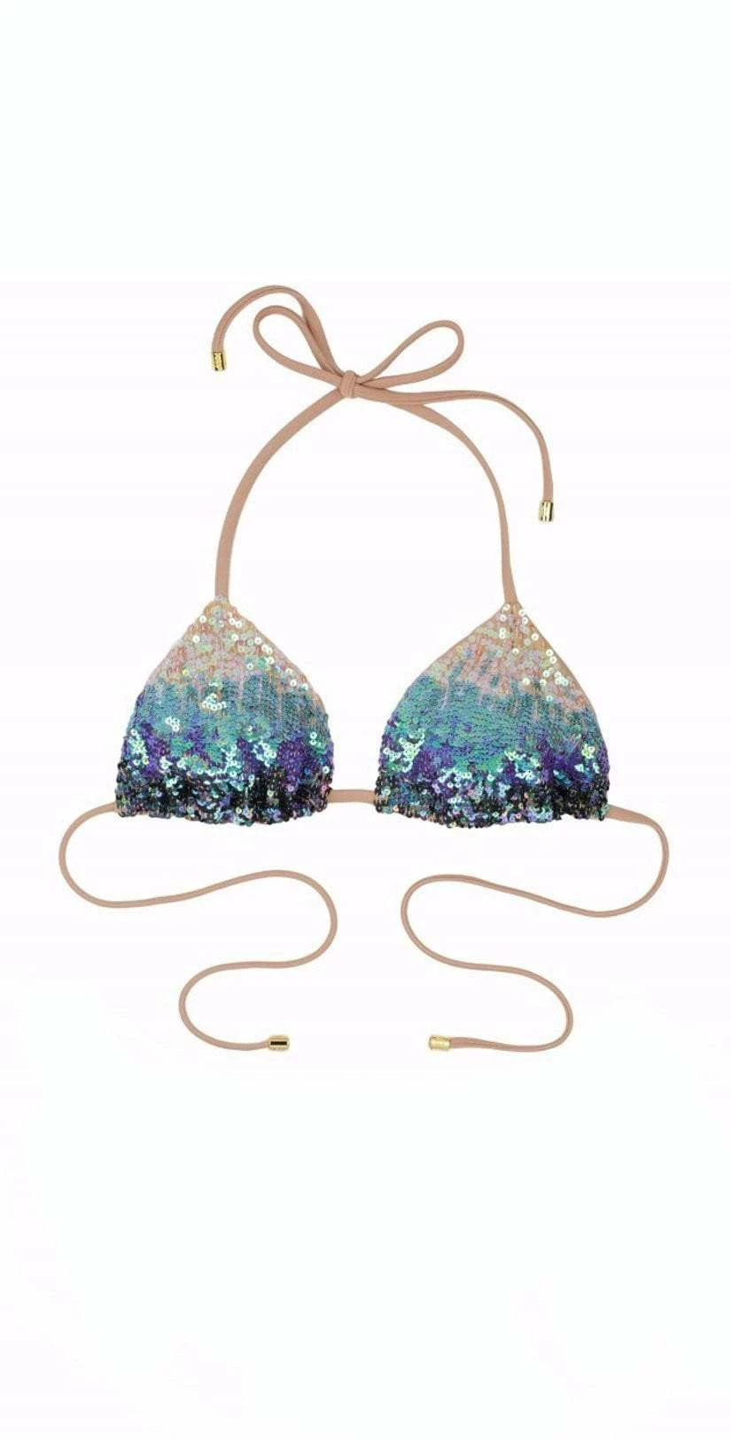 Beach Bunny Ariel Triangle Bikini Top In Mermaid Ombre 5 Beach Bunny Ariel Triangle Bikini Top In Mermaid Ombre – Bild 3