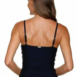 Helen Jon Resort Essentials Floating Underwire Tankini Top In Black -Sunflair Verkäufe underwireblacktankBack
