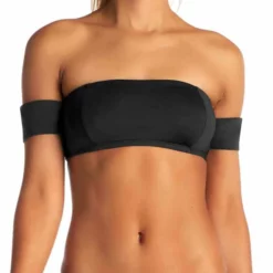 Vitamin A Havana EcoLux Bandeau Bikini Top In Black