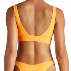 Vitamin A Sienna EcoRib Bikini Tank Top In Sunflower 809T SRB -Sunflair Verkäufe vitamin a809T 812B SRB BACK 018 top detail1