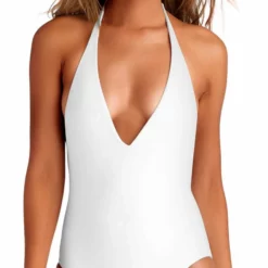 Vitamin A EcoLux Bianca One Piece Bodysuit In White 73M ECW