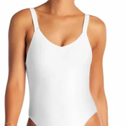 Vitamin A EcoLux Leah One Piece Swimsuit In White