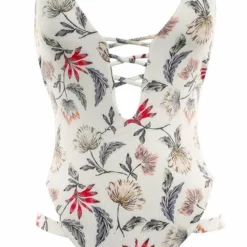 Boamar Iris One Piece In Pink Floral FPC003-FLPNK -Sunflair Verkäufe white revesible 2018 boamarIRIS ONE PIECE FRONT REVERSIBLE OFF WHITE LINE SHEET